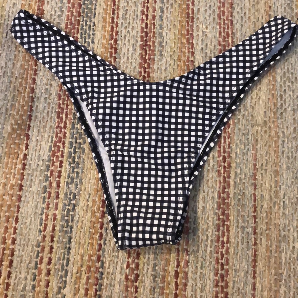 Gingham Bikini Bottoms